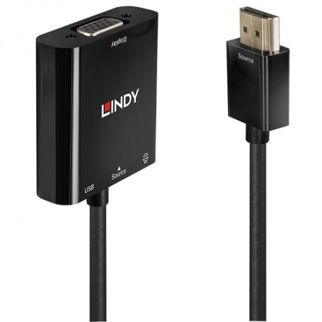 ADATTATORE LINDY HDMI-VGA & AUDIO Conver