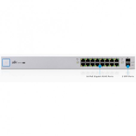 UniFI UBIQUITI Switch 16 porte, 150Watt