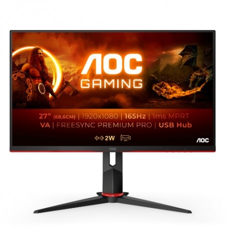 MONITOR AOC LED 27"Wide 27G2SU/BK 165Hz