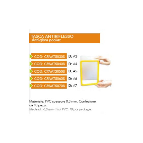 TASCA ANTI RIFLESSO CORNICE A7