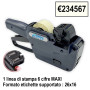 PREZZATRICE OPEN M6  "NUMERI MAXI"