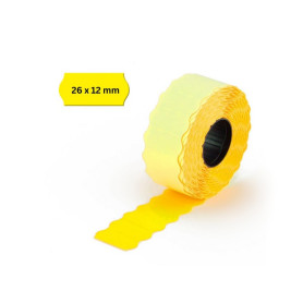 ETICHETTE PREZZATRICE 26X12 FLUO GIALLO