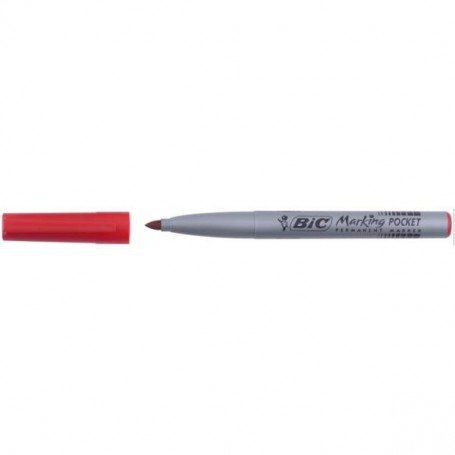 MARKER BIC POCKET ROSSO 1.1 MEDIUM CF.12